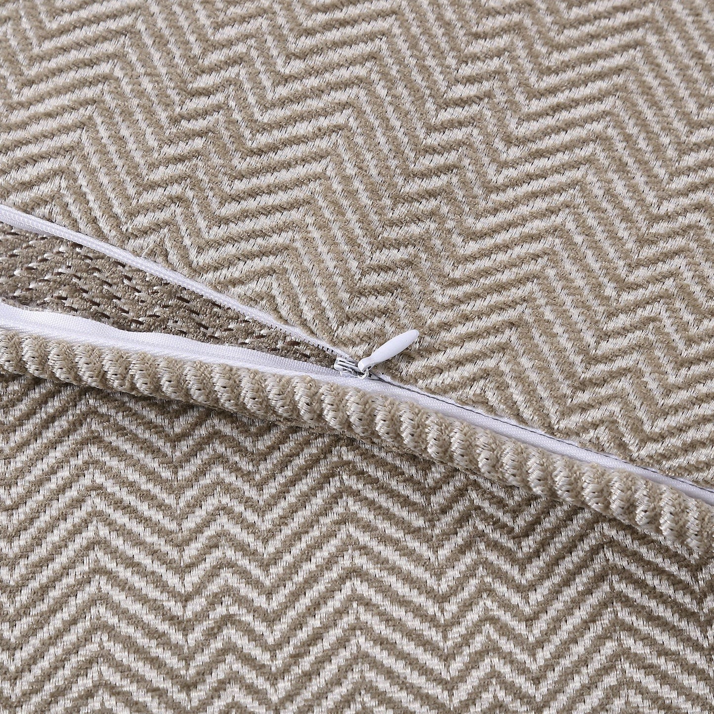 Chenille Herringbone - Queen Comforter Set (Set of 3) - Sand