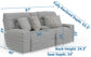 Lynx - Power Reclining Console Loveseat With Zero Gravity