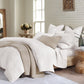 Verona Matelasse - Queen Comforter Set (Set of 3) - Vintage White