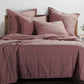 Cotton Canvas - Twin Stonewashed Coverlet Set (Set of 2) - Sarsaparilla