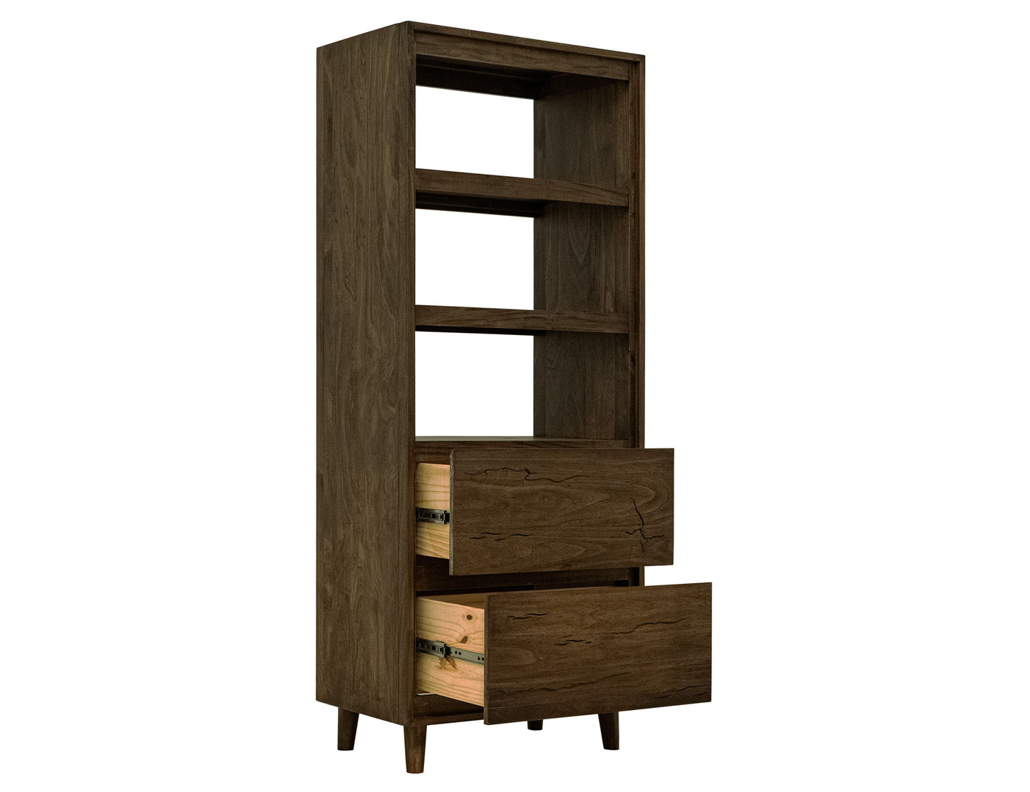 Savia - 2 Drawer Bookcase - Brown