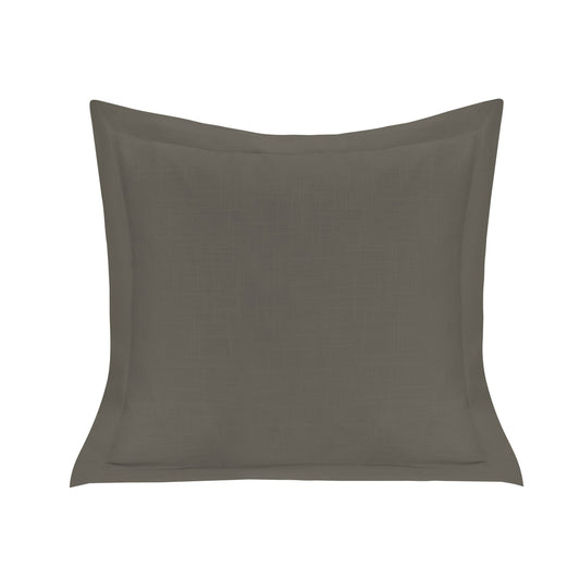 Luna - Single Flanged Washed Linen Pillow - Slate