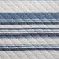 Mystic Stripe - Twin Cotton Gauze Quilt Set (Set of 2) - Navy