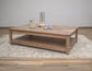 Natural Parota - Deluxe Cocktail Table - Brown Cappuccino