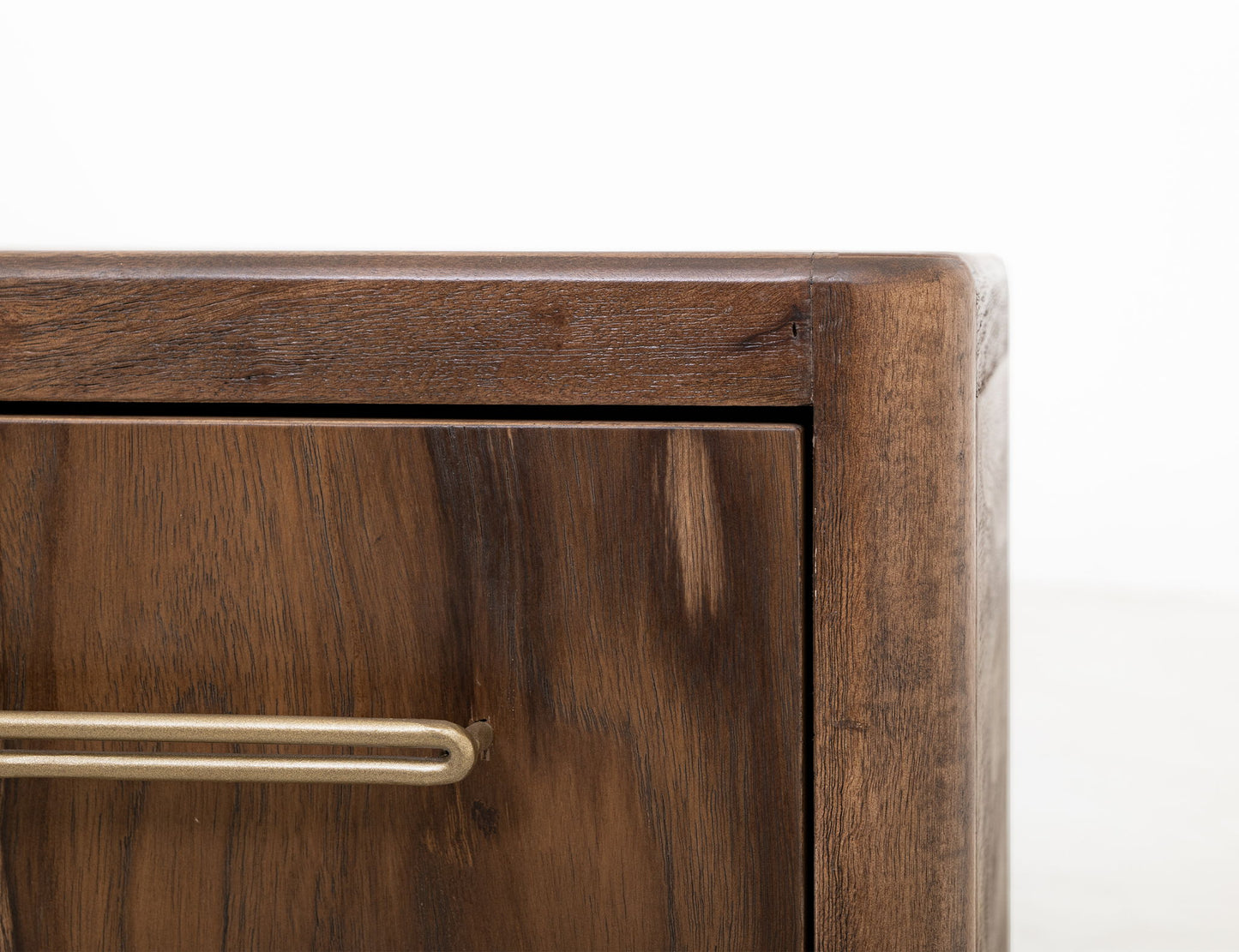 Praga - 2-Drawer Nightstand - Almond / Barrel Brown