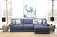 Cape May - Sofa Chaise With Comfort Coil Seating And 5 Accent Pillows Included
