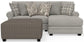 Livingston - Sectional With Comfort Coil Seating, 40" Cocktail Ottoman And Accent Pillows Included
