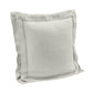 Luna - Double Flanged Washed Linen Pillow - Light Gray