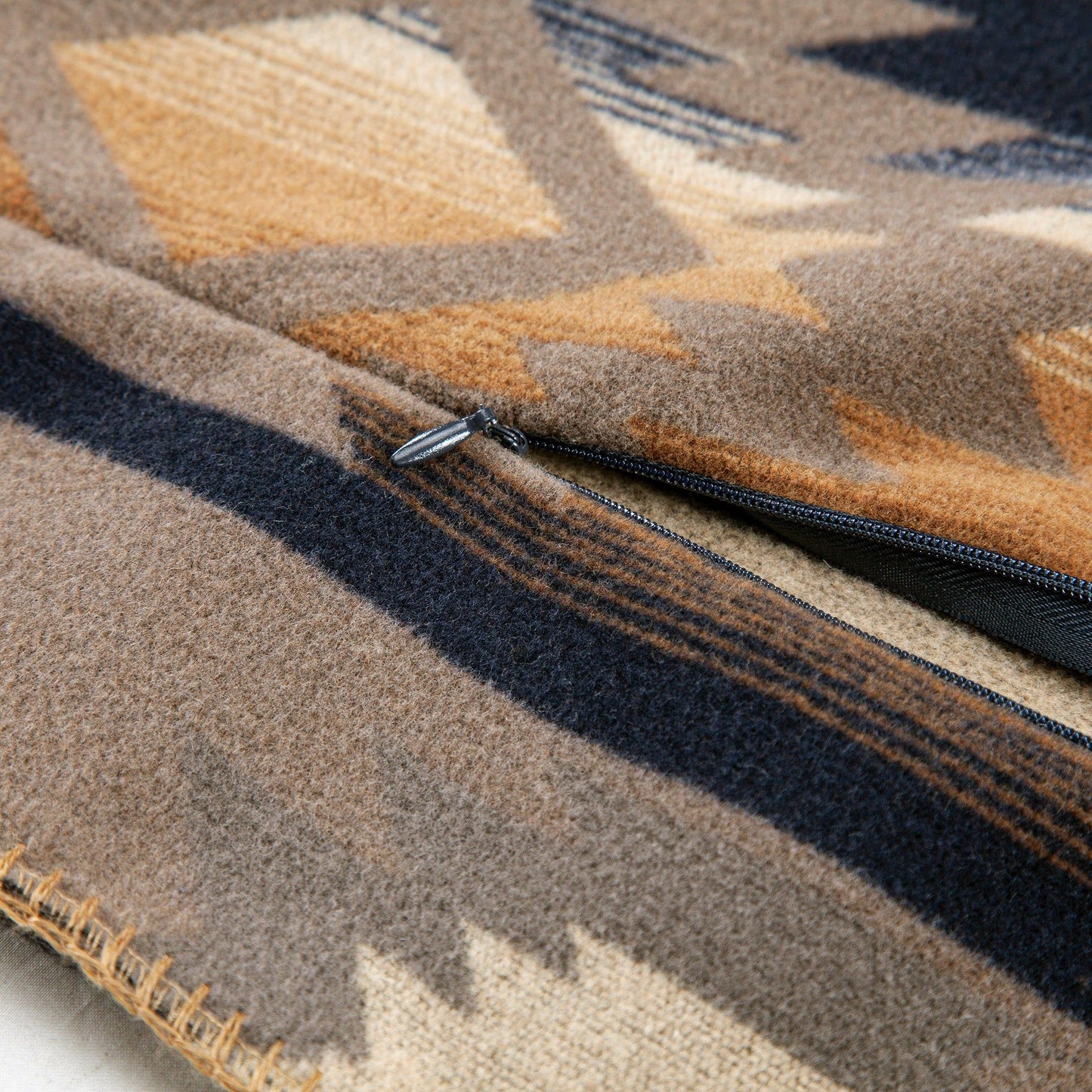 Taos - 20" x 30" Wool Blend Self Cuff Pillowcase - Multi Color