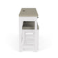 Cora - Workstation (Sofa Table With 3 Stools) - Cloud / Fog