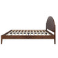 Rowland - 5/0 Queen Platform Bed Only - Walnut