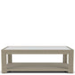 Wilde - Rectangular Glass Top Coffee Table - Light Brown