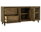 Savia - 3 Drawer & 2 Door TV Stand - Brown