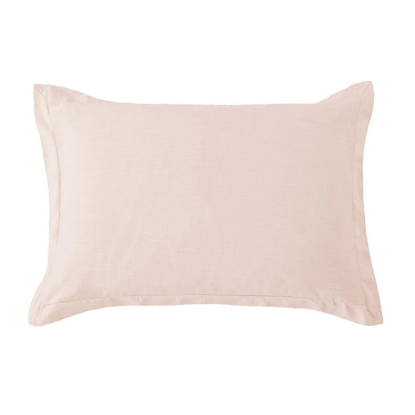 Hera - Washed Linen Tailored Dutch Euro Pillow - Blush