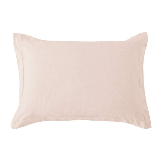 Hera - Washed Linen Tailored Dutch Euro Pillow - Blush