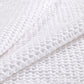 Stonewashed Cotton Waffle Weave - King Duvet Cover Set (Set of 3) - White