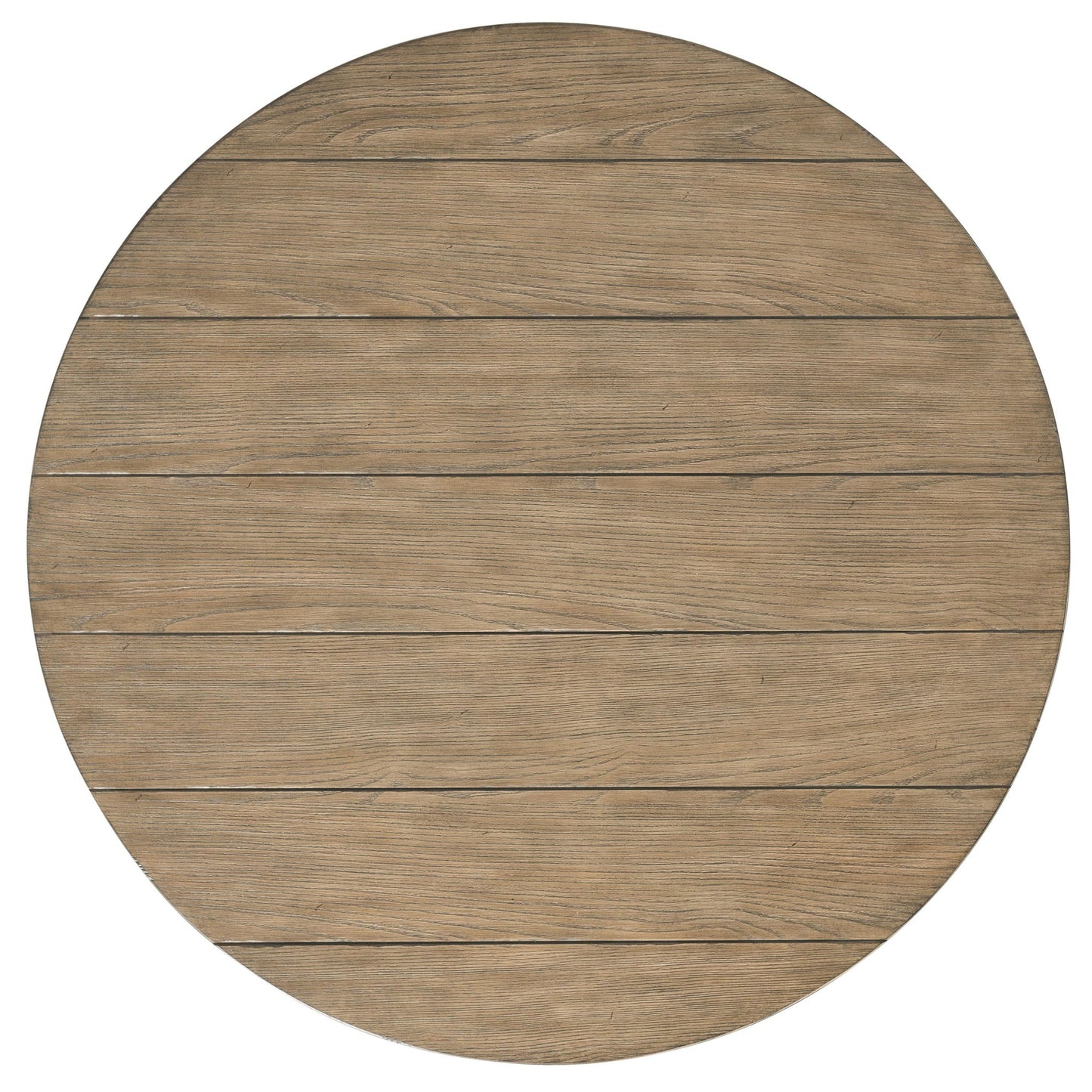Barrington - 2 Tone Round Cocktail Table - Antique Oak / Matte Black