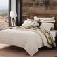 Dakota - King Reversible Quilt Set With 2 King Shams (Set of 3) - Tan