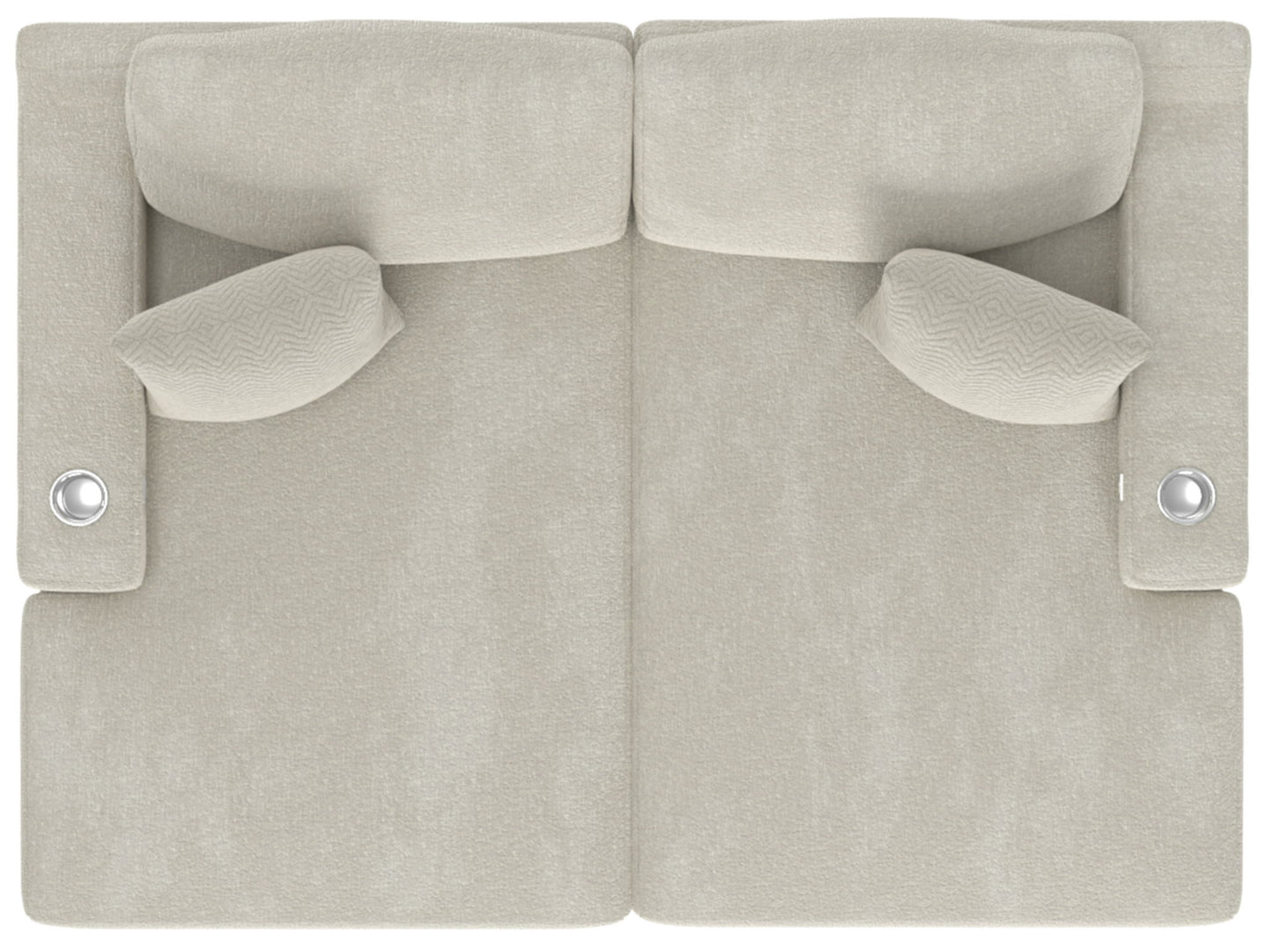 Cozy - 2 Piece Double Wide Chaise With USB Charging Ports
