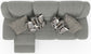 Trifecta - Sofa With 3 Recliners and Drop Down Table