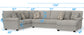 Livingston - Sectional With Comfort Coil Seating And Accent Pillows Included