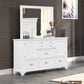 Jamestown - Landscape Mirror - White