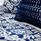 Monterrey - Queen Duvet Cover Set (Set of 4) - Blue / White