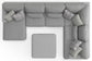 Titan - Sectional With Comfort Coil Seating, Cocktail Ottoman And Accent Pillows Included