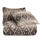 Chalet - Queen Aztec Comforter Set (Set of 3) - White / Brown