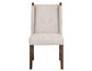 Silver - Upholstered Chair (Set of 2) - Ivory / Dark Brown