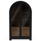 Calhoun - Display Cabinet - Whiskey / Ebony Whiskey Oak
