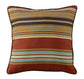 Calhoun - Striped Reversible Euro Sham - Red / Brown