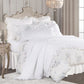 Rosaline - Queen Washed Linen Comforter Set (Set of 3) - White