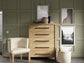 Davie - 5 Drawer Chest - Light Brown
