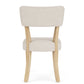Glenndale - Curve Back Upholstered Side Chair (Set of 2) - Wheat