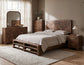 Praga - 2-Drawer Nightstand - Almond / Barrel Brown