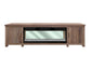 Natural Parota - Electric Fireplace - Brown Cappuccino