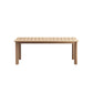 Wesley - Patio Dining Table With Self Storing Leaf - Light Brown