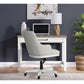 Finn - Upholstered Desk Chair - White