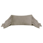 Luna - Washed Linen Long Ruffled Pillow - Taupe