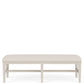 Glenndale - Upholstered Dining Bench - Aged White / Wheat