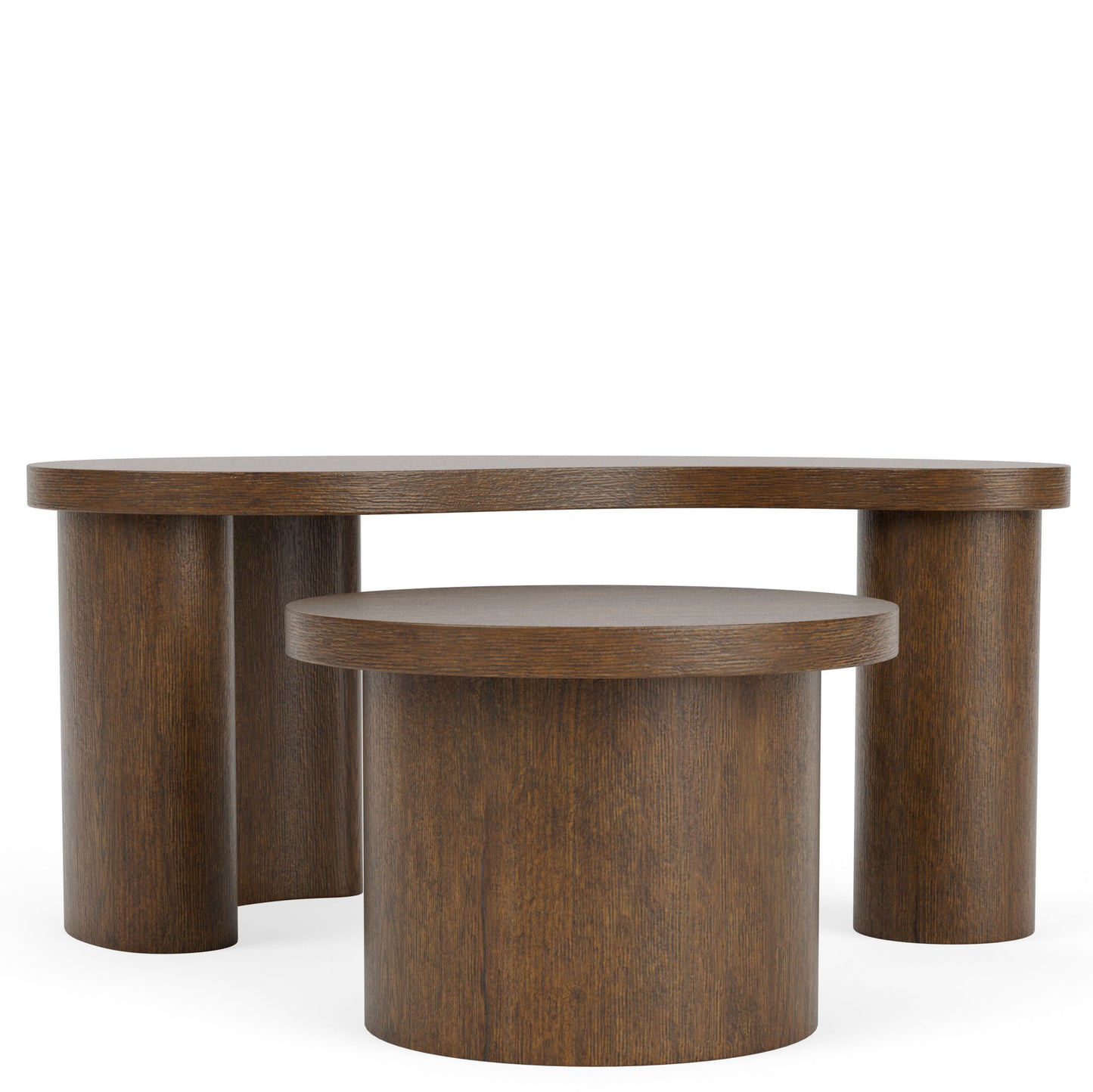 Santa Cruz - Bunching Cocktail Tables - Whiskey Oak
