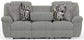 Trifecta - Sofa With 3 Recliners and Drop Down Table