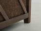 Walnut - Upholstered Loveseat - Deep Forest Brown