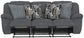 Trifecta - Sofa With 3 Recliners and Drop Down Table