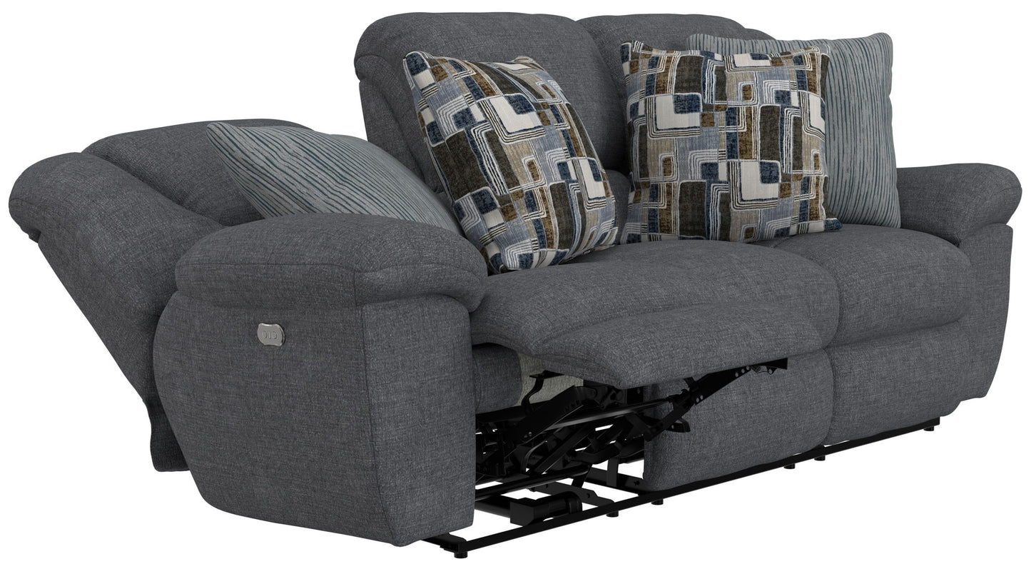Trifecta - Sofa With 3 Recliners and Drop Down Table