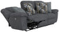 Trifecta - Sofa With 3 Recliners and Drop Down Table