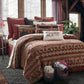 Cascade Lodge - Twin Comforter Set (Set of 4) - Red / Brown