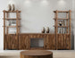 Balam - Wall Unit With Electric Fireplace Insert - Light Brown
