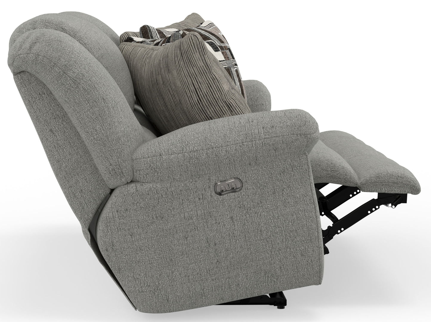Trifecta - Sofa With 3 Recliners and Drop Down Table